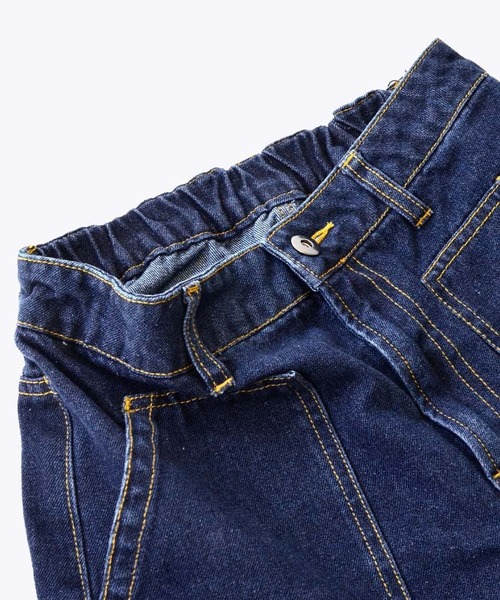 e-zakkamania stores（イーザッカマニアストアーズ）の「ステッチデニム ワイドパンツ（デニムパンツ・レディース・グレー/ブルー/ネイビー・L/M）」の21枚目の写真