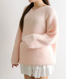 OLIVE des OLIVE | 後ろリボンチュニックプルオーバー(ワンピース)