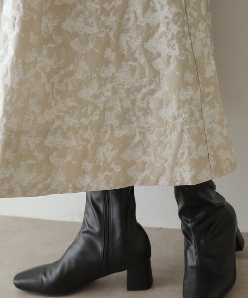 OPAQUE.CLIP（オペークドットクリップ）の「◆ジャカードフレアスカート【洗濯機洗い可】（スカート・レディース・ブラック系/ベージュ系その他3・38/40/42）」の15枚目の写真