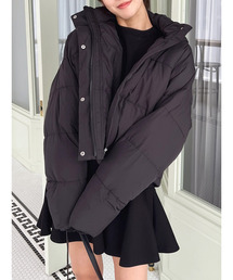 MIIA（ミーア）の「ショートダウンジャケット（カーディガン/ボレロ）」