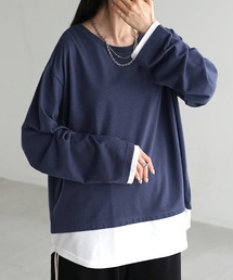 フェイクレイヤード オーバーサイズロンT