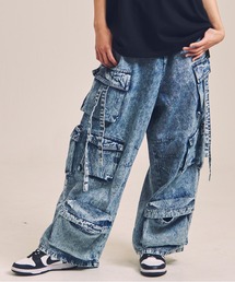 GA DENIM PARACHUTE CARGO PANTS