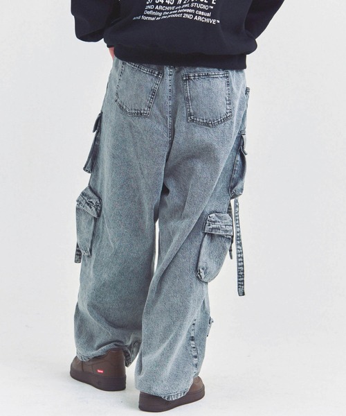 GA DENIM PARACHUTE CARGO PANTS（カーゴパンツ）｜GALLIS ADDICTION