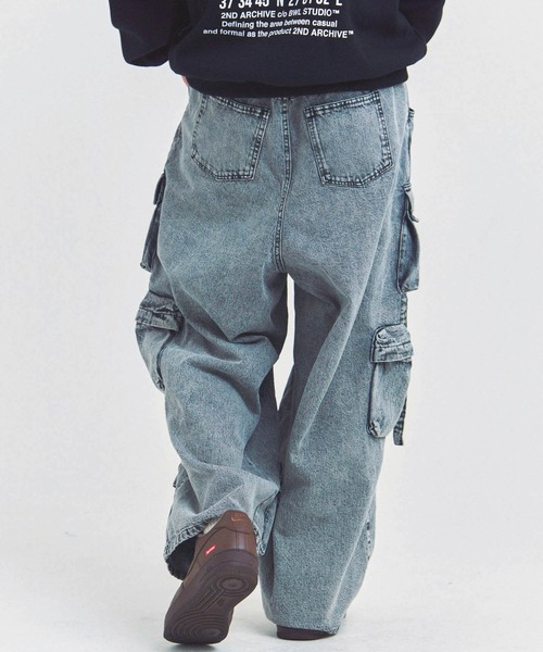 GA DENIM PARACHUTE CARGO PANTS（カーゴパンツ）｜GALLIS ADDICTION