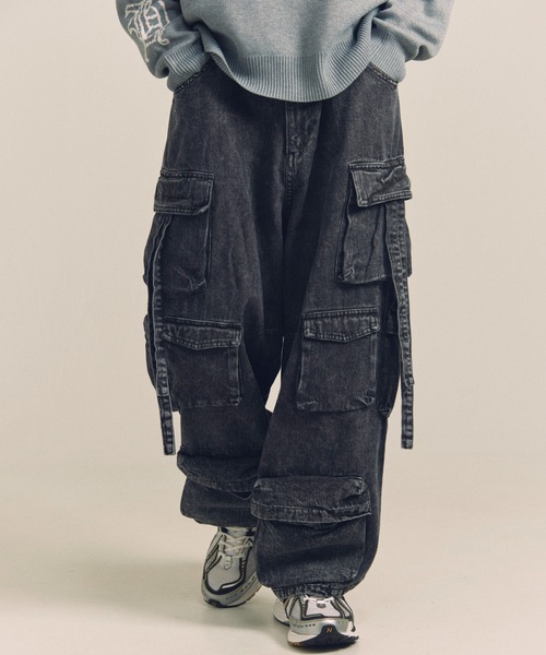 GA DENIM PARACHUTE CARGO PANTS（カーゴパンツ）｜GALLIS ADDICTION