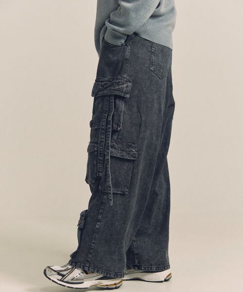 GALLIS ADDICTION（ガリスアディクション）の「GA DENIM PARACHUTE CARGO PANTS（カーゴパンツ・メンズ・ブラック系/その他/ブラック/ライトグレー/インディゴブルー・S/M/L）」の17枚目の写真