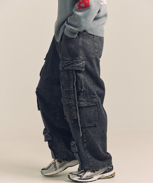 GALLIS ADDICTION（ガリスアディクション）の「GA DENIM PARACHUTE CARGO PANTS（カーゴパンツ・メンズ・ブラック系/その他/ブラック/ライトグレー/インディゴブルー・S/M/L）」の18枚目の写真