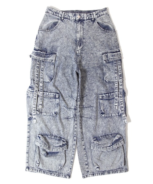 GALLIS ADDICTION(ガリスアディクション)の「GA DENIM PARACHUTE CARGO PANTS(カーゴパンツ・メンズ・ブラック系/その他/ブラック/ライトグレー/インディゴブルー・S/M/L)」の16枚目の写真