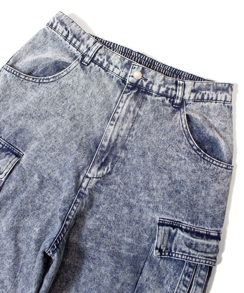 GALLIS ADDICTION(ガリスアディクション)の「GA DENIM PARACHUTE CARGO PANTS(カーゴパンツ・メンズ・ブラック系/その他/ブラック/ライトグレー/インディゴブルー・S/M/L)」の18枚目の写真