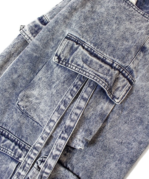 GALLIS ADDICTION(ガリスアディクション)の「GA DENIM PARACHUTE CARGO PANTS(カーゴパンツ・メンズ・ブラック系/その他/ブラック/ライトグレー/インディゴブルー・S/M/L)」の21枚目の写真