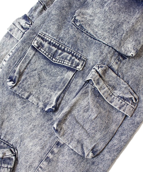 GALLIS ADDICTION(ガリスアディクション)の「GA DENIM PARACHUTE CARGO PANTS(カーゴパンツ・メンズ・ブラック系/その他/ブラック/ライトグレー/インディゴブルー・S/M/L)」の22枚目の写真
