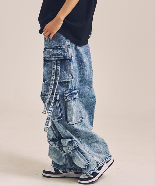 パンツ RADIANT parachute camouflage cargo pants 即納】RADIANT parachute camouflage cargo pants | 韓国ファッション