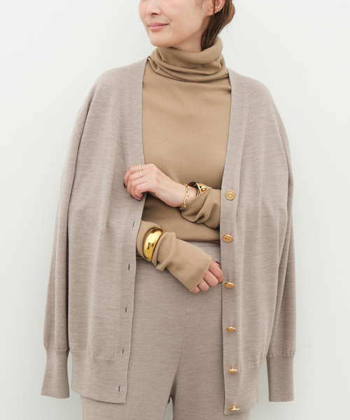 Deuxieme Classe（ドゥーズィエムクラス）の「追加 rib タートル（Tシャツ/カットソー・レディース・ホワイト/ブラウン/ベージュ・FREE）」の22枚目の写真