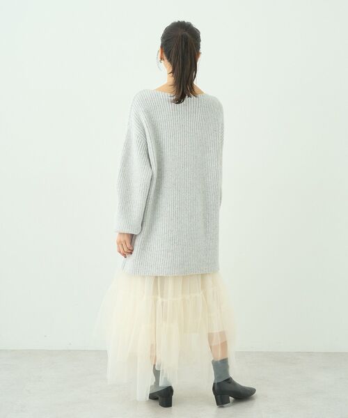 earth music&ecology（アースミュージックアンドエコロジー）の「イレギュラーヘム段々チュールスカート（スカート・レディース・ライトベージュ/ブラック/アイボリー/グリーン系その他2・FREE）」の17枚目の写真