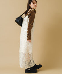 Kastane | 【2024AWカタログ掲載/前後2WAY/低身長サイズ】モールレースOP(ワンピース)