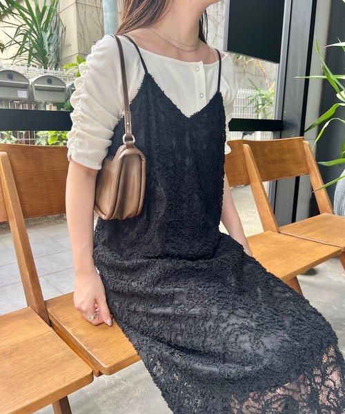 セール】【前後2WAY/低身長サイズ】モールレースワンピース