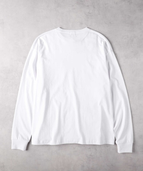 CAMP7(キャンプセブン)の「CAMP7(キャンプ7)袖ロゴプリント長袖Tシャツ(Tシャツ/カットソー・メンズ・ブラック/ホワイト・M/L/XL)」の3枚目の写真