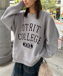 CIAOPANIC | モールカレッジロゴニット(ニット/セーター)