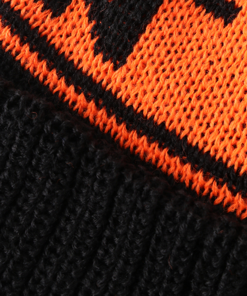 INFIELDER DESIGN（インフィールダーデザイン）の「INFIELDER DESIGN / インフィールダーデザイン HR PON BEANIE（ハット・メンズ・ブラック/ネイビー/ブルー・FREE）」の6枚目の写真