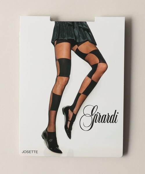 【セール】＜girardi＞BIG CHK ストッキング（タイツ/ストッキング）｜ODETTE E ODILE（オデットエオディール）タイツ/ストッキング