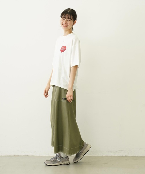 MILKFED.(ミルクフェド)の「STICKED LOGO S/S TEE(Tシャツ/カットソー・レディース・ブラック/ホワイト/ライトグリーン・M/L)」の18枚目の写真