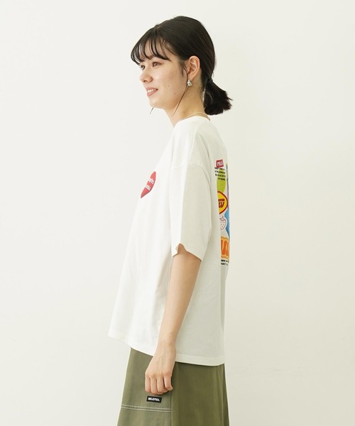 MILKFED.(ミルクフェド)の「STICKED LOGO S/S TEE(Tシャツ/カットソー・レディース・ブラック/ホワイト/ライトグリーン・M/L)」の15枚目の写真