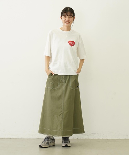 MILKFED.(ミルクフェド)の「STICKED LOGO S/S TEE(Tシャツ/カットソー・レディース・ブラック/ホワイト/ライトグリーン・M/L)」の16枚目の写真