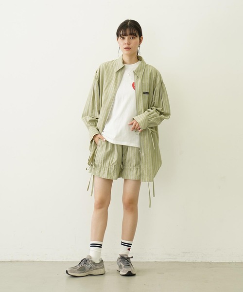 MILKFED.(ミルクフェド)の「STICKED LOGO S/S TEE(Tシャツ/カットソー・レディース・ブラック/ホワイト/ライトグリーン・M/L)」の21枚目の写真