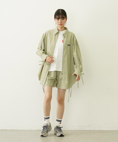 MILKFED.(ミルクフェド)の「STICKED LOGO S/S TEE(Tシャツ/カットソー・レディース・ブラック/ホワイト/ライトグリーン・M/L)」の22枚目の写真