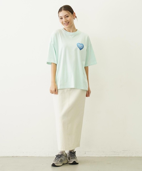 MILKFED.(ミルクフェド)の「STICKED LOGO S/S TEE(Tシャツ/カットソー・レディース・ブラック/ホワイト/ライトグリーン・M/L)」の11枚目の写真