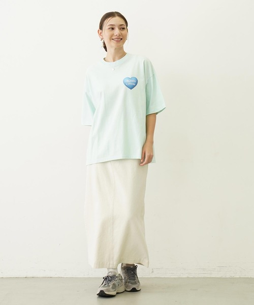 MILKFED.(ミルクフェド)の「STICKED LOGO S/S TEE(Tシャツ/カットソー・レディース・ブラック/ホワイト/ライトグリーン・M/L)」の12枚目の写真