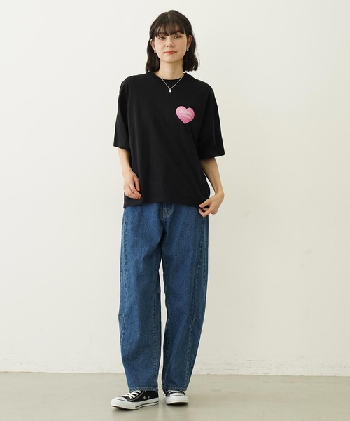 MILKFED.(ミルクフェド)の「STICKED LOGO S/S TEE(Tシャツ/カットソー・レディース・ブラック/ホワイト/ライトグリーン・M/L)」の7枚目の写真