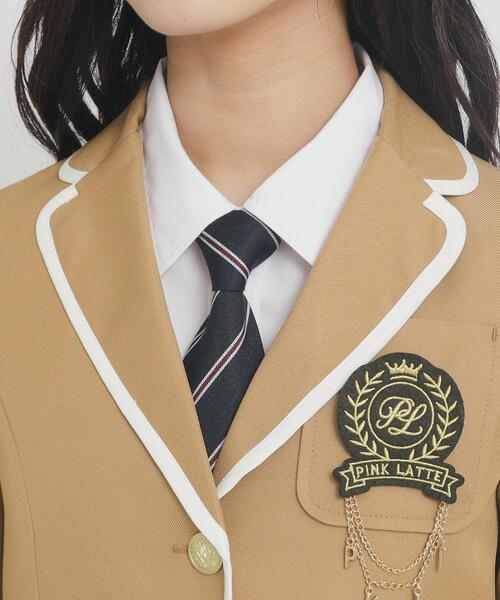 PINK-latte（ピンクラテ）の「【オケージョン・フォーマル】パイピング ジャケット（テーラードジャケット・キッズ・ベージュ/グレー/ネイビー・02/16/15 ）」の7枚目の写真