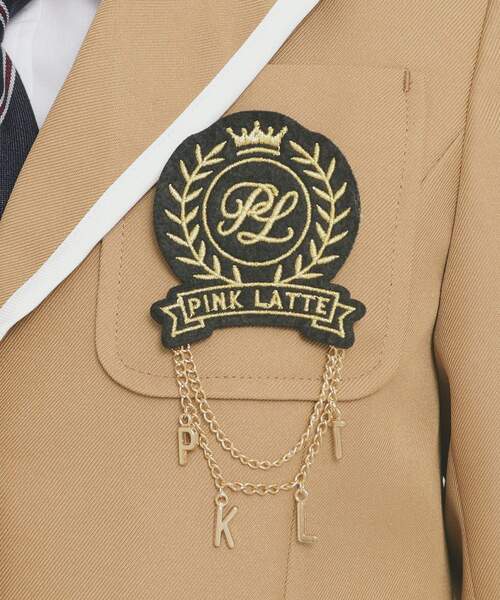 PINK-latte（ピンクラテ）の「【オケージョン・フォーマル】パイピング ジャケット（テーラードジャケット・キッズ・ベージュ/グレー/ネイビー・02/16/15 ）」の8枚目の写真