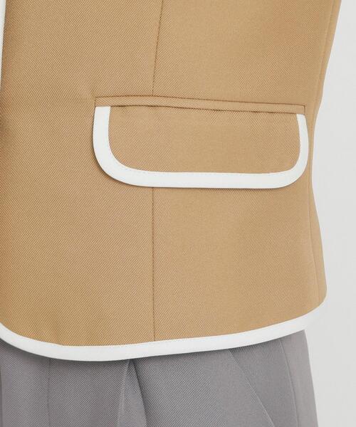 PINK-latte（ピンクラテ）の「【オケージョン・フォーマル】パイピング ジャケット（テーラードジャケット・キッズ・ベージュ/グレー/ネイビー・02/16/15 ）」の11枚目の写真