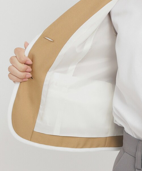 PINK-latte（ピンクラテ）の「【オケージョン・フォーマル】パイピング ジャケット（テーラードジャケット・キッズ・ベージュ/グレー/ネイビー・02/16/15 ）」の12枚目の写真