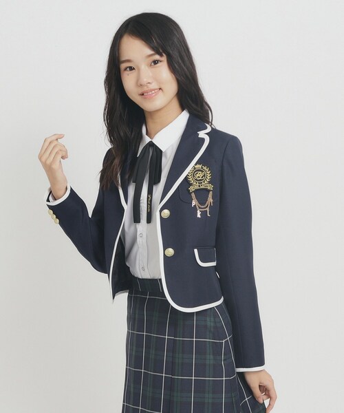 PINK-latte（ピンクラテ）の「【オケージョン・フォーマル】パイピング ジャケット（テーラードジャケット・キッズ・ベージュ/グレー/ネイビー・02/16/15 ）」の17枚目の写真