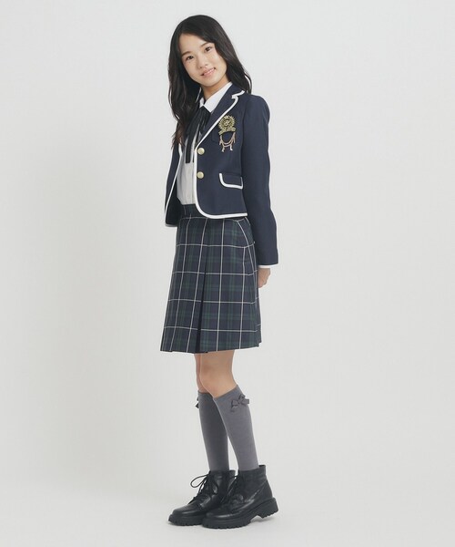 PINK-latte（ピンクラテ）の「【オケージョン・フォーマル】パイピング ジャケット（テーラードジャケット・キッズ・ベージュ/グレー/ネイビー・02/16/15 ）」の18枚目の写真