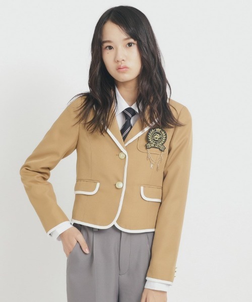 【25年入卒・セレモニー・卒服】パイピング ジャケット（テーラードジャケット）｜PINK-latte（ピンクラテ）