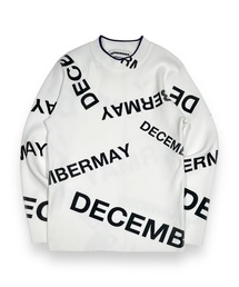 Logo pattern Rib knit