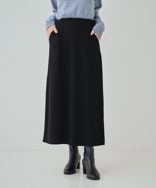 DRESKIP（ドレスキップ）の「◆【S-LL】クラシカルな装いに ヘリンボーン柄ナロースカート（スカート・レディース・ブラック系/チャコール/ベージュ系・01/02/03/04）」の8枚目の写真