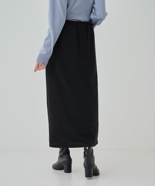 DRESKIP（ドレスキップ）の「◆【S-LL】クラシカルな装いに ヘリンボーン柄ナロースカート（スカート・レディース・ブラック系/チャコール/ベージュ系・01/02/03/04）」の9枚目の写真