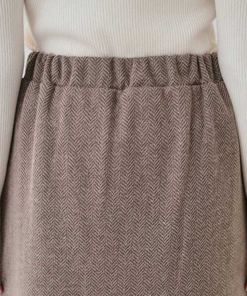DRESKIP（ドレスキップ）の「◆【S-LL】クラシカルな装いに ヘリンボーン柄ナロースカート（スカート・レディース・ブラック系/チャコール/ベージュ系・01/02/03/04）」の20枚目の写真