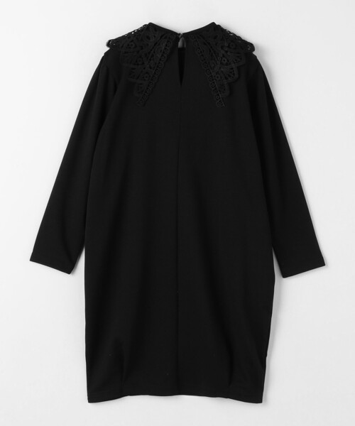 green label relaxing（グリーンレーベルリラクシング）の「スクエア レースエリ ワンピース / キッズ  100cm-130cm（ワンピース・キッズ・ブラック/ダークグレー・100cm/110cm/120cm/130cm）」の13枚目の写真