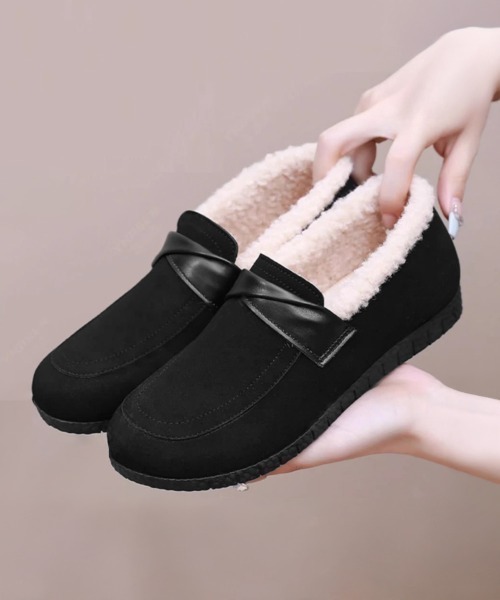Miniministore(ミニミニストア)の「ファーモカシンシューズ レディース裏起毛(モカシン/デッキシューズ・レディース・ベージュ/ブラウン/ブラック・22.5cm/23.0cm/23.5cm/24.0cm/24.5cm)」の20枚目の写真
