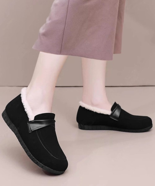 Miniministore(ミニミニストア)の「ファーモカシンシューズ レディース裏起毛(モカシン/デッキシューズ・レディース・ベージュ/ブラウン/ブラック・22.5cm/23.0cm/23.5cm/24.0cm/24.5cm)」の19枚目の写真