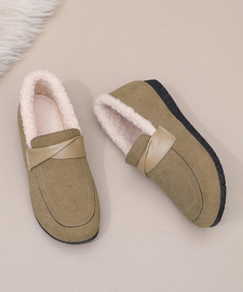 Miniministore(ミニミニストア)の「ファーモカシンシューズ レディース裏起毛(モカシン/デッキシューズ・レディース・ベージュ/ブラウン/ブラック・22.5cm/23.0cm/23.5cm/24.0cm/24.5cm)」の10枚目の写真