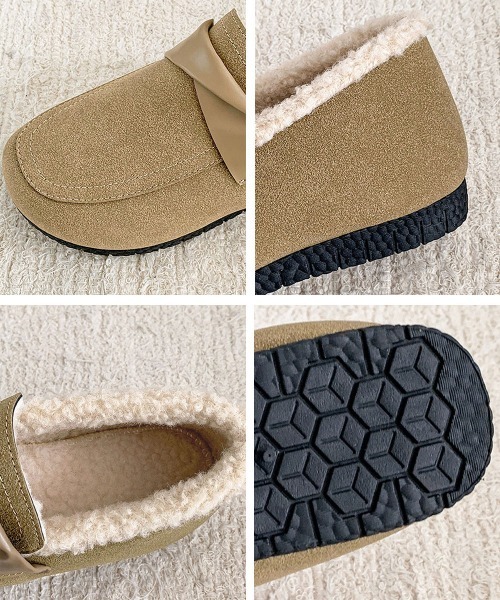 Miniministore(ミニミニストア)の「ファーモカシンシューズ レディース裏起毛(モカシン/デッキシューズ・レディース・ベージュ/ブラウン/ブラック・22.5cm/23.0cm/23.5cm/24.0cm/24.5cm)」の8枚目の写真