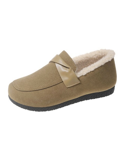 Miniministore(ミニミニストア)の「ファーモカシンシューズ レディース裏起毛(モカシン/デッキシューズ・レディース・ベージュ/ブラウン/ブラック・22.5cm/23.0cm/23.5cm/24.0cm/24.5cm)」の16枚目の写真