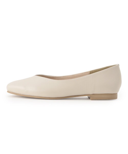 grove（グローブ）の「◆【人間工学】つつまれフィットスクエアトゥフラットパンプス【入卒対応可】（その他シューズ・レディース・シルバー/ブラック/ブラック系3/ライトベージュ・L/M/S）」の6枚目の写真